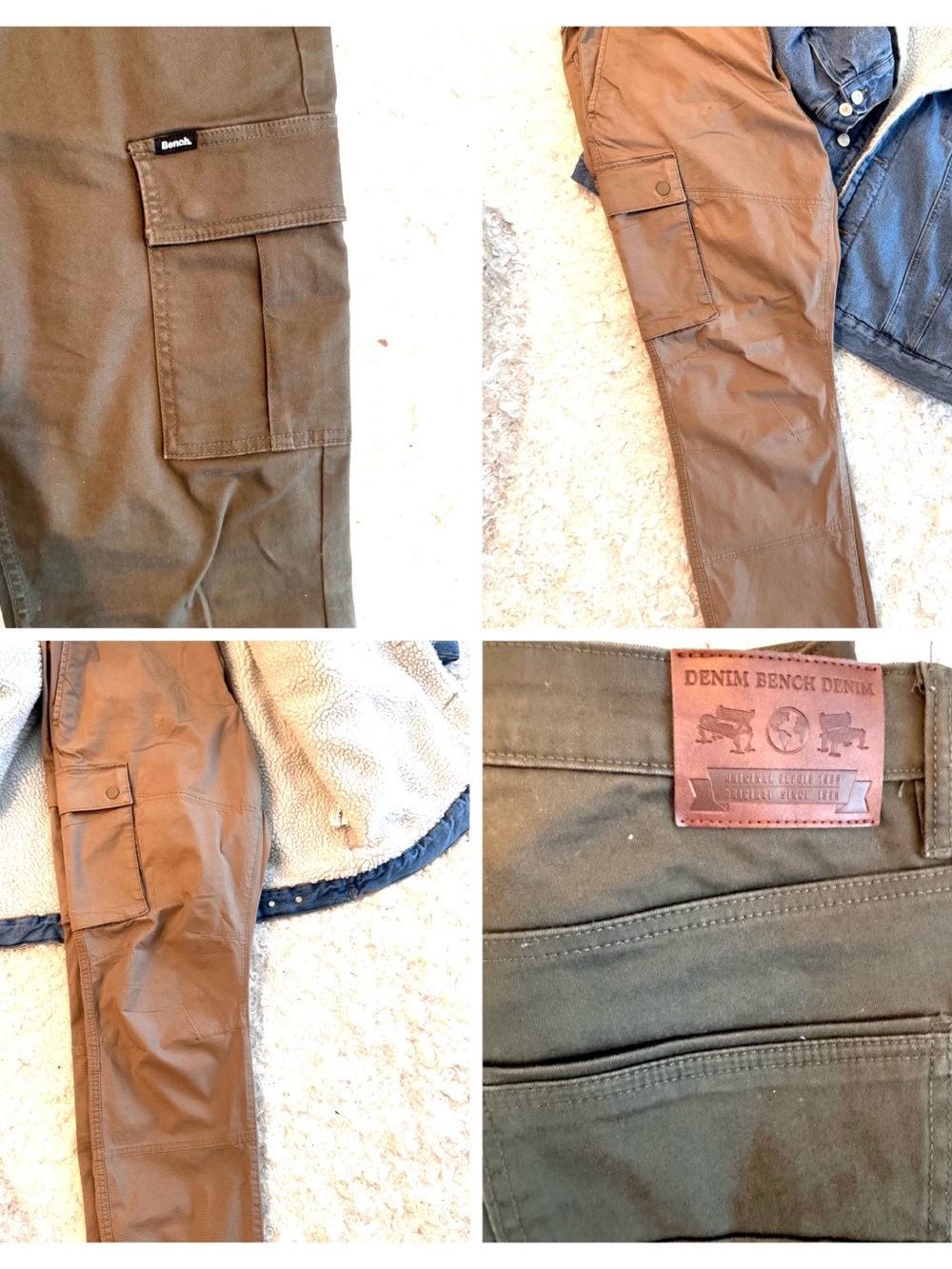 2 cargo pants Bench and H&M